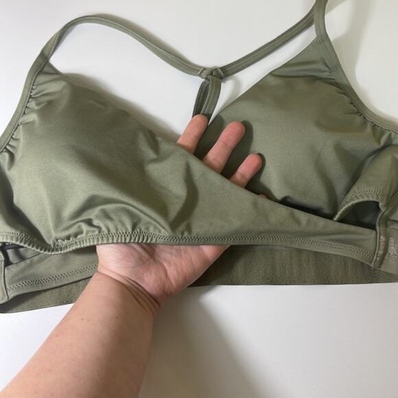 VS PINK SPORT Green Sports Bra / Swim Top - Picture 2 of 5